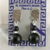 Pendiente Plata-Onix
