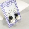 Pendiente Plata-Onix