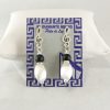 Pendiente Plata-Onix