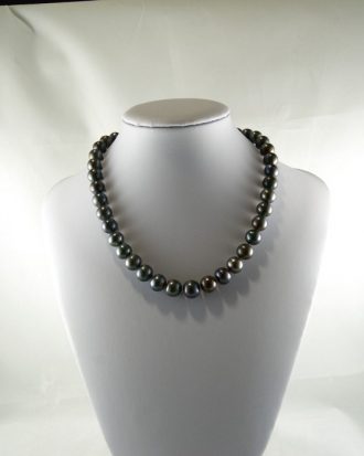 Collar Perlas Negras