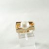 Anillo Plata Rosa con Perla