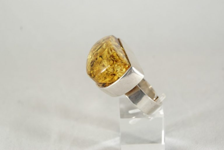 Anillo Plata-Ambar