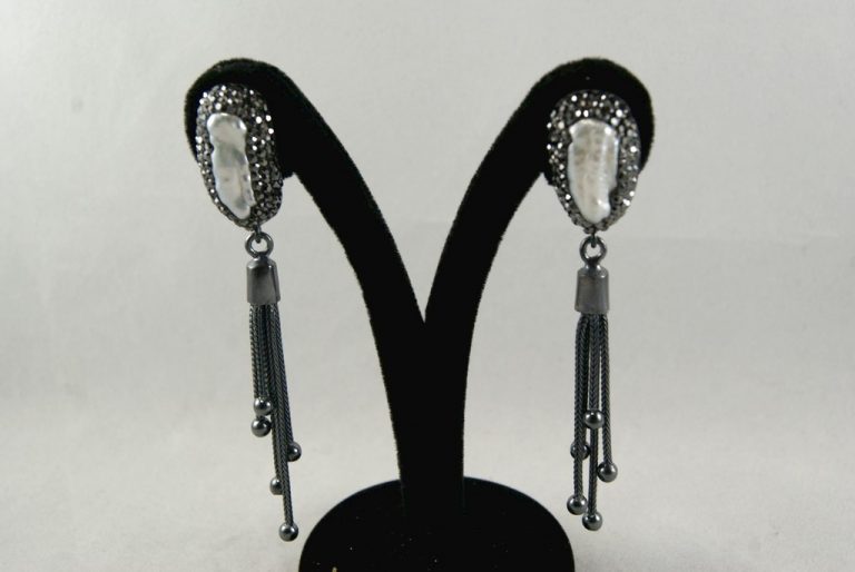 Pendientes Perlas con Marcasitas