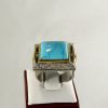 Anillo de Plata con Howlita Azul