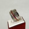Anillo de Plata con Rubís