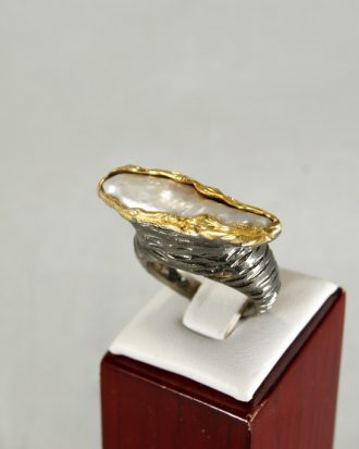 Anillo de Plata con Perla