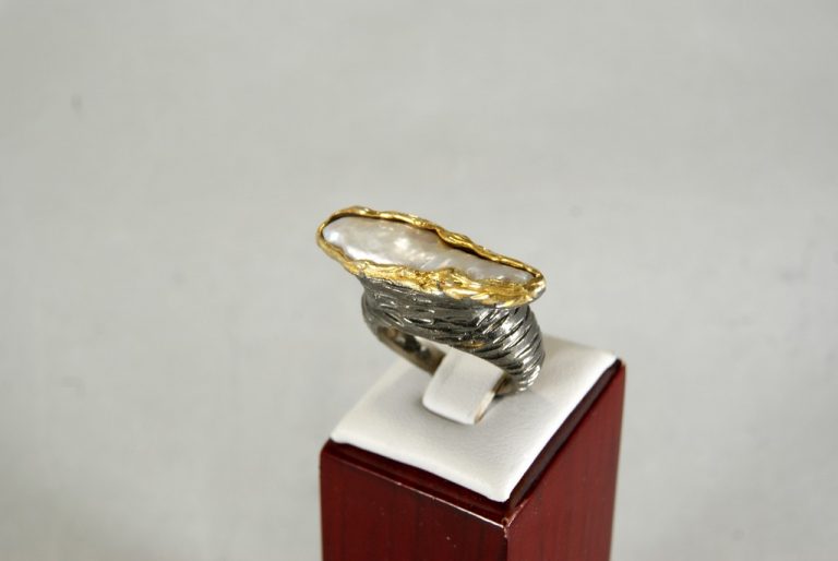 Anillo de Plata con Perla