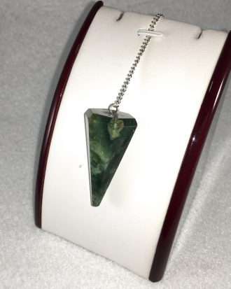 Péndulo Mineral Cuarzo Verde