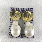 PENDIENTES DE PLATA DORADA CON PERLAS