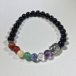 PULSERA DE TURMALINA CON LOS CHAKRAS